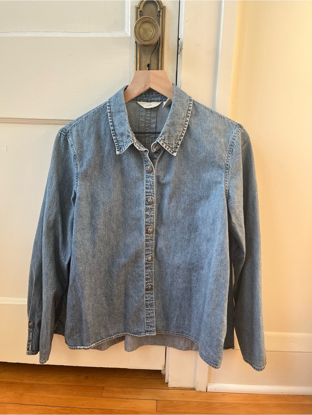 J. Jill denim shirt with funky buttons